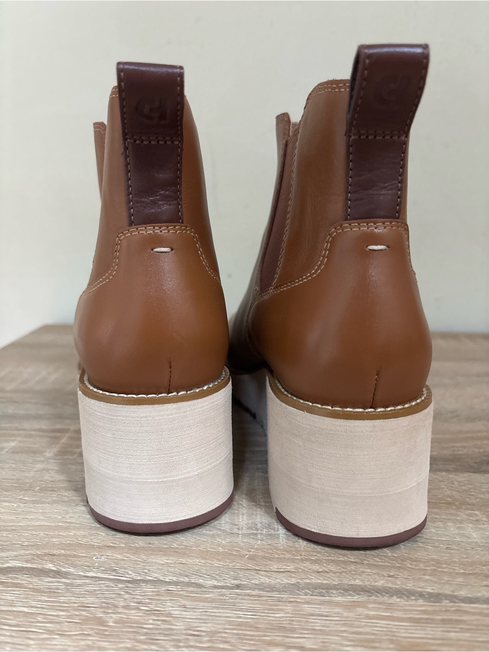 NWOT Zero Grand Cole Haan Chelsea Wedge Booties size 8.5 - Picture 6 of 7